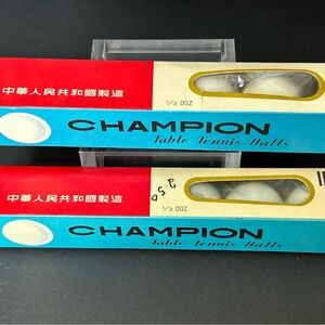 Vintage Champion Table Tennis Set of 2 in original packaging